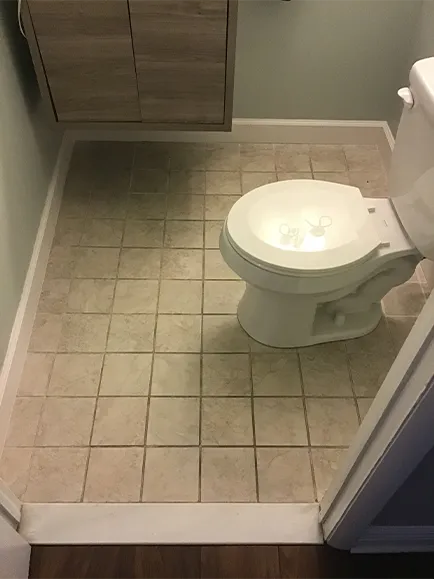 Bathroom Flooring Before Picture