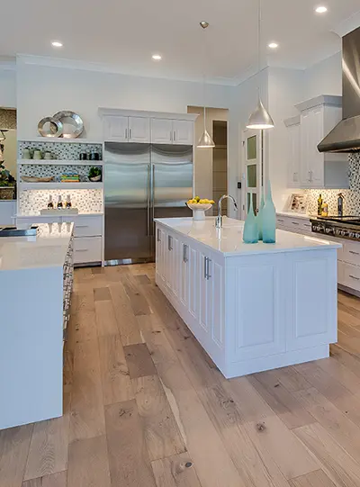 Engineered hardwood kitchen