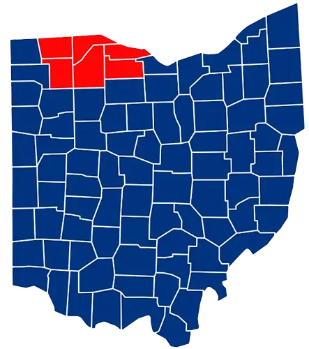 Toledo, OH Service Area Map