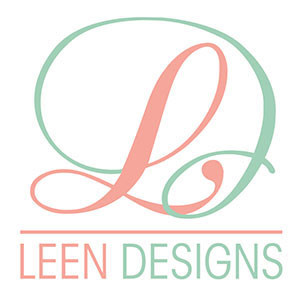 leen designs interior design and home improvement logo