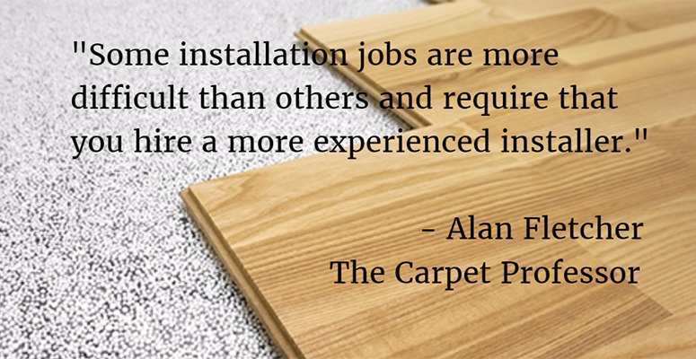 installing carpet