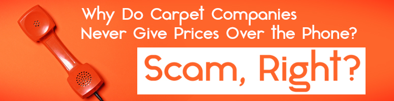 carpet prices over phone