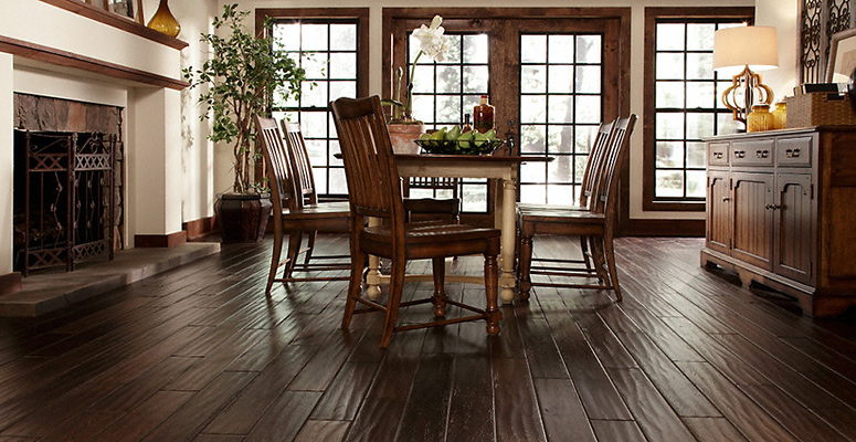 hand scraped solid hardwood flooring 