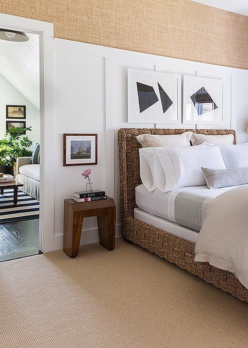 coastal style bedroom textured carpet