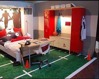 teen boy football bedroom with us floors coretec plus xl in mission oak