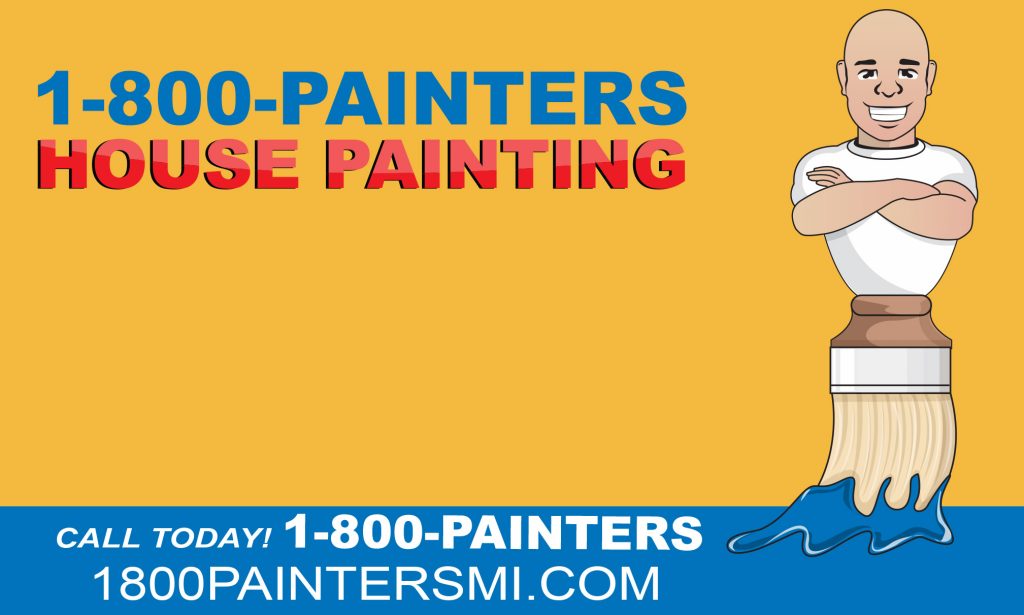 1-800-painters logo and website info for after new floors