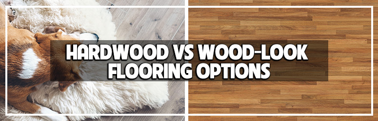 hardwood vs wood look flooring options blog banner