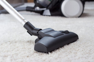 vacuum on carpet cleaning