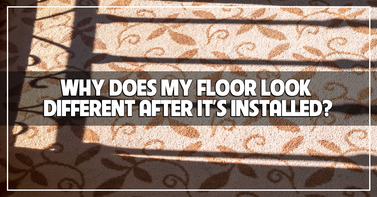 Does Carpet Look Lighter Or Darker When Laid