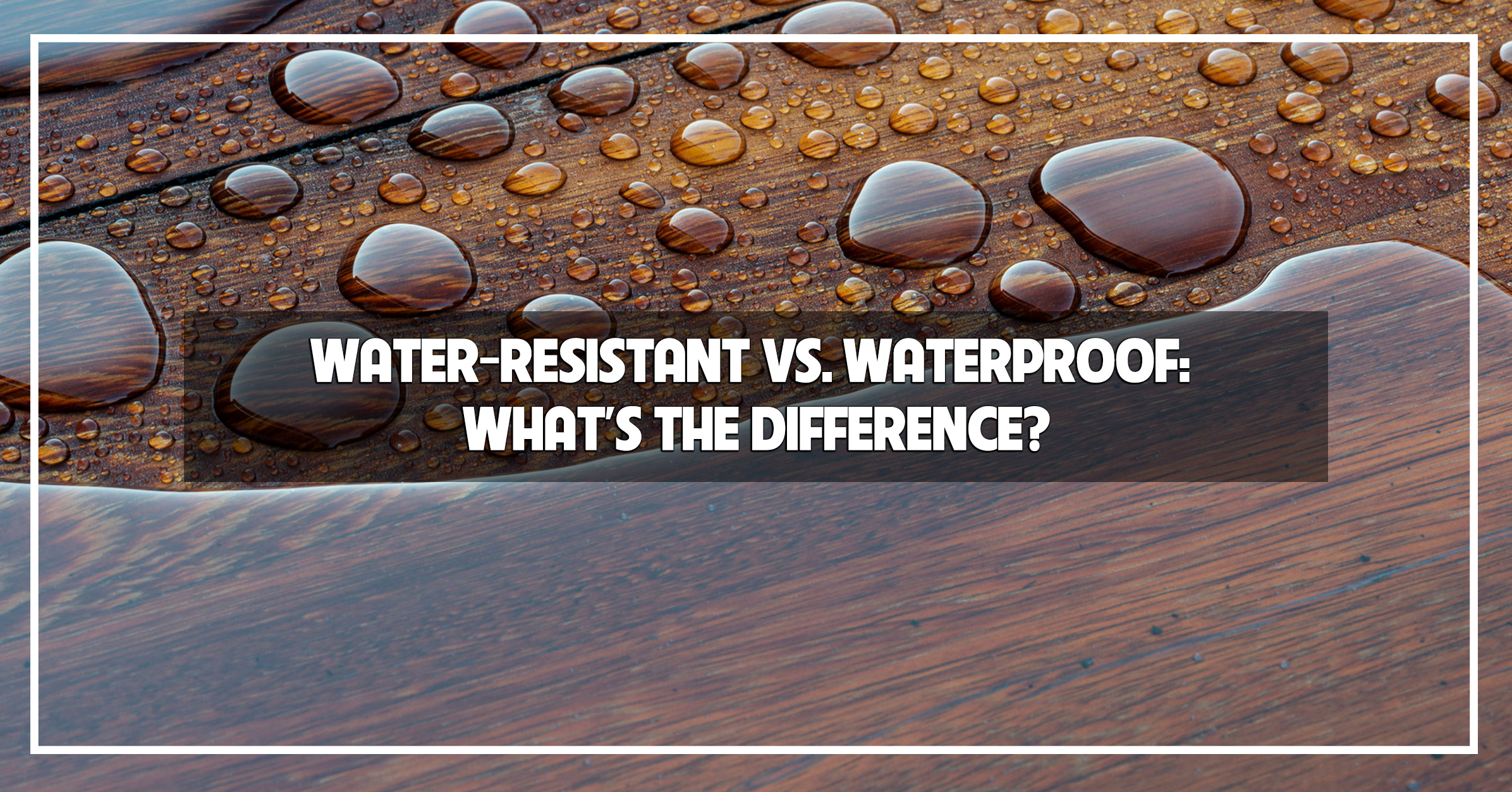 Water-Resistant vs. Waterproof Flooring: What's the Difference? - The ...
