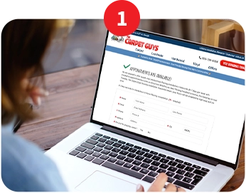 Step 1: schedule a free in-home estimate