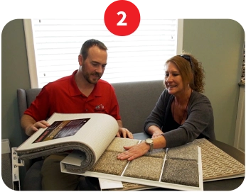 Step 2: shop samples in your home