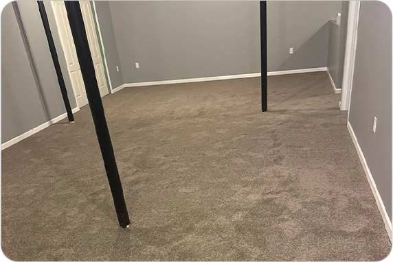 Plush carpet in a cozy bedroom scene